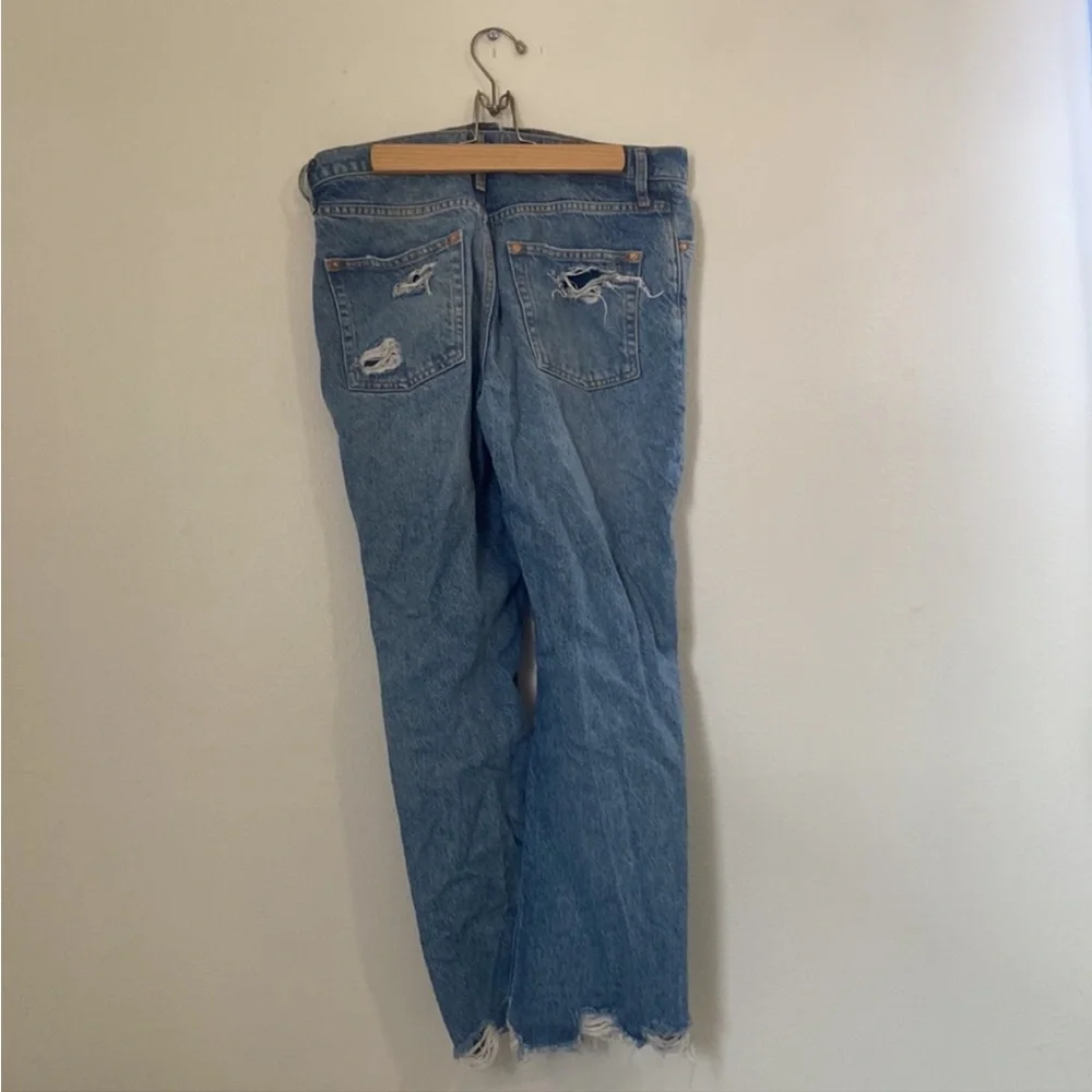 Free People Blue Ankle Cropped Jeans - Picture 4 of 7